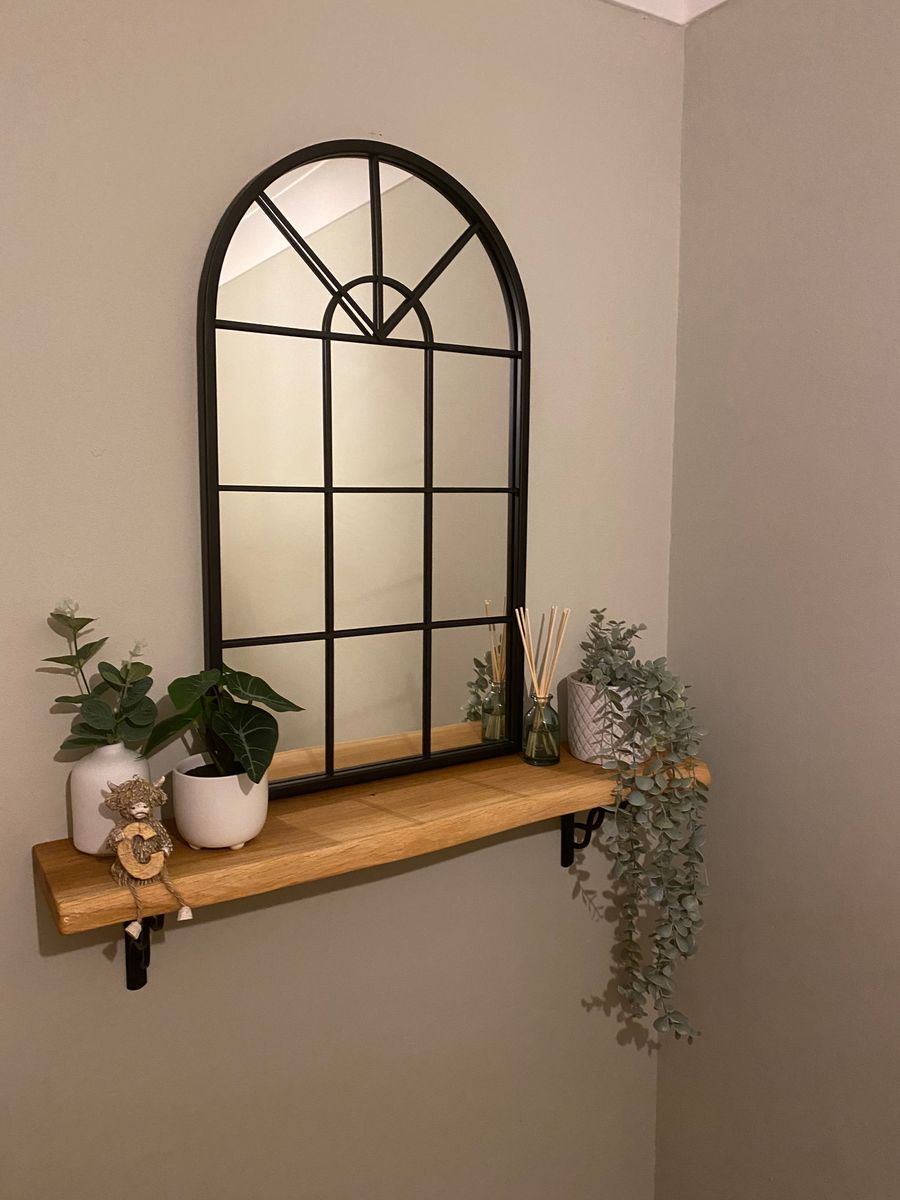 Oak Shelves with Brackets & Oils