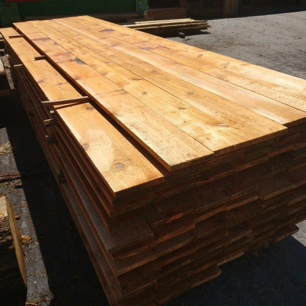 Freshly Cut Western Red Cedar Timber Fencing Boards - Sawn or Planed