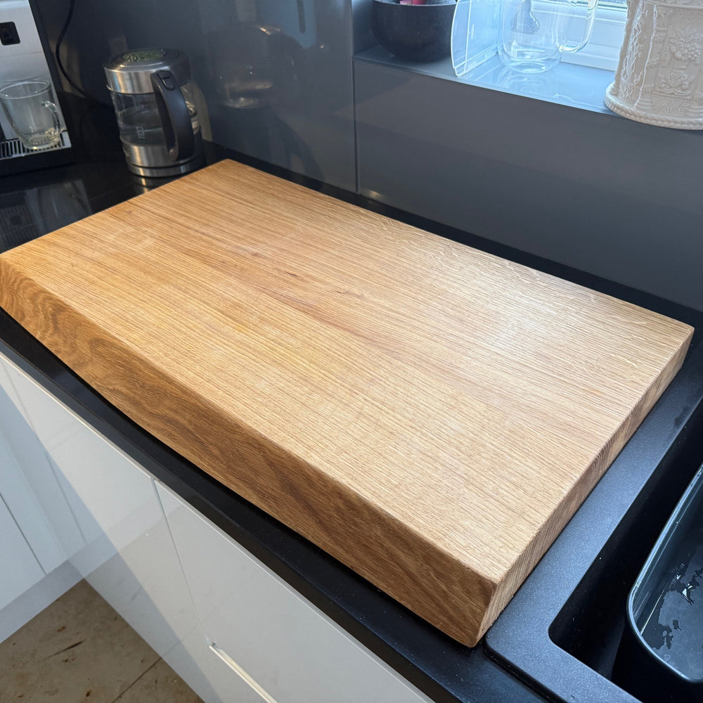 Solid Oak James Martin Style Chopping Board - Custom Size - Square Edge or Waney Edge