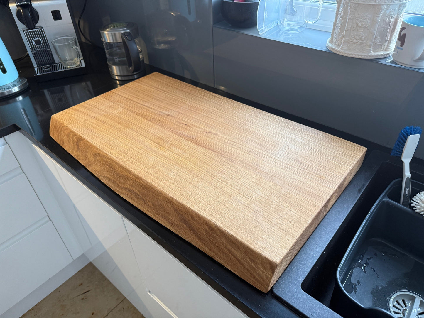 Solid Oak James Martin Style Chopping Board - Custom Size - Square Edge or Waney Edge