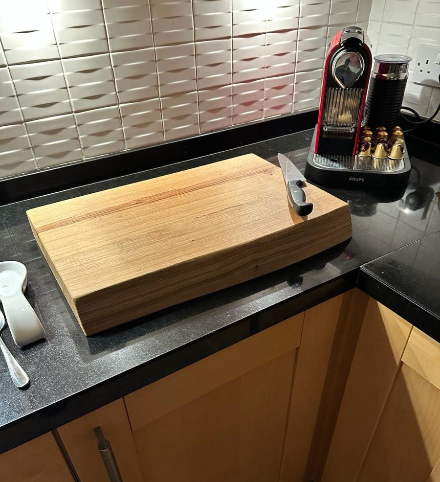 Solid Oak James Martin Style Chopping Board - Custom Size - Square Edge or Waney Edge