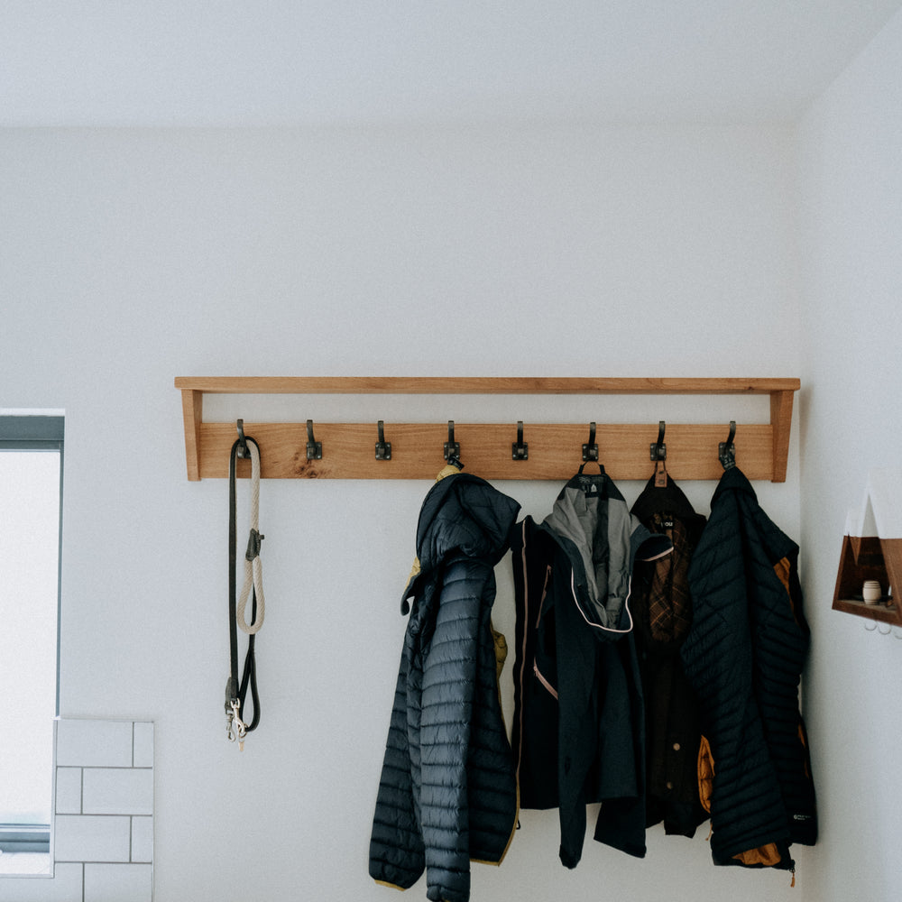 
                      
                        Solid Oak Coat Hook Rack
                      
                    