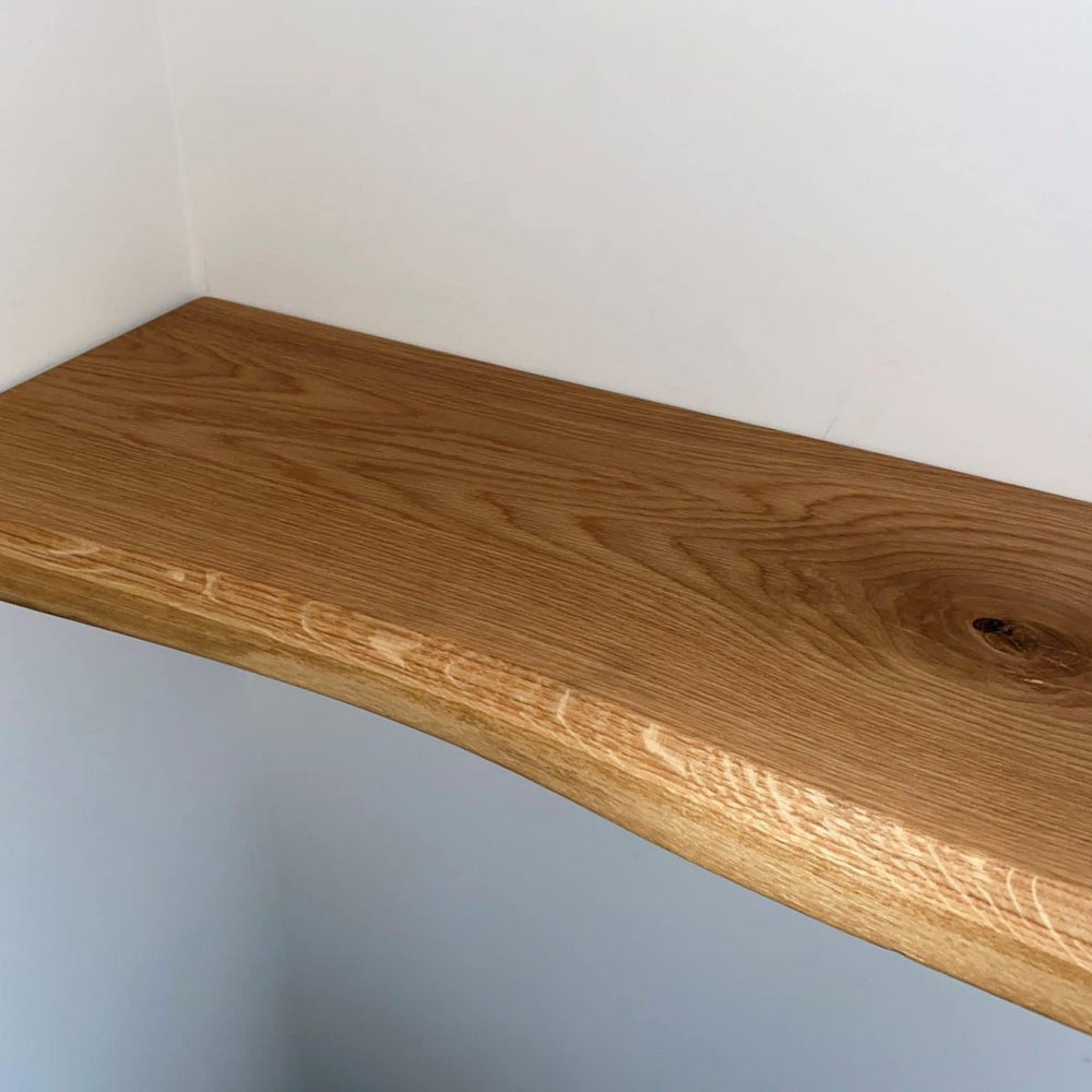 Oak Shelves with Brackets & Oils