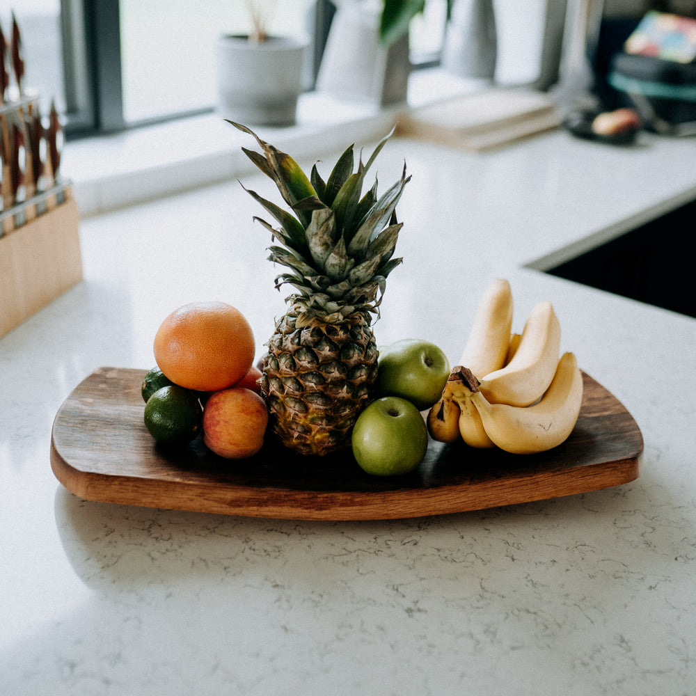 
                      
                        Fruit Bowl Handcrafted from Oak Barrel Staves
                      
                    