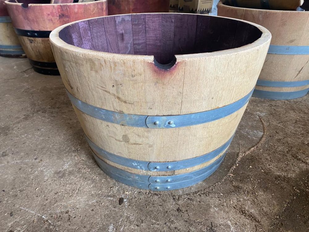 
                      
                        Oak Wine Barrel Planters - Quarter, Half and Three-Quarter
                      
                    