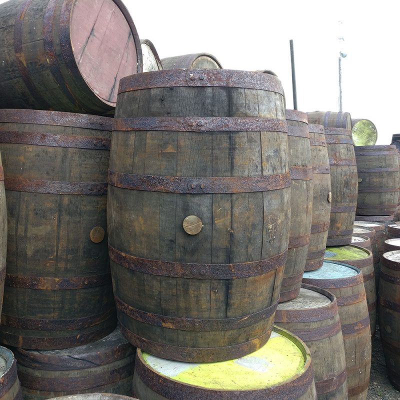 Oak Whiskey Barrels - Reclaimed in Different Sizes and Styles