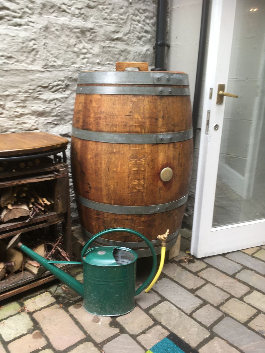 Oak Wine Barrel Water Butt