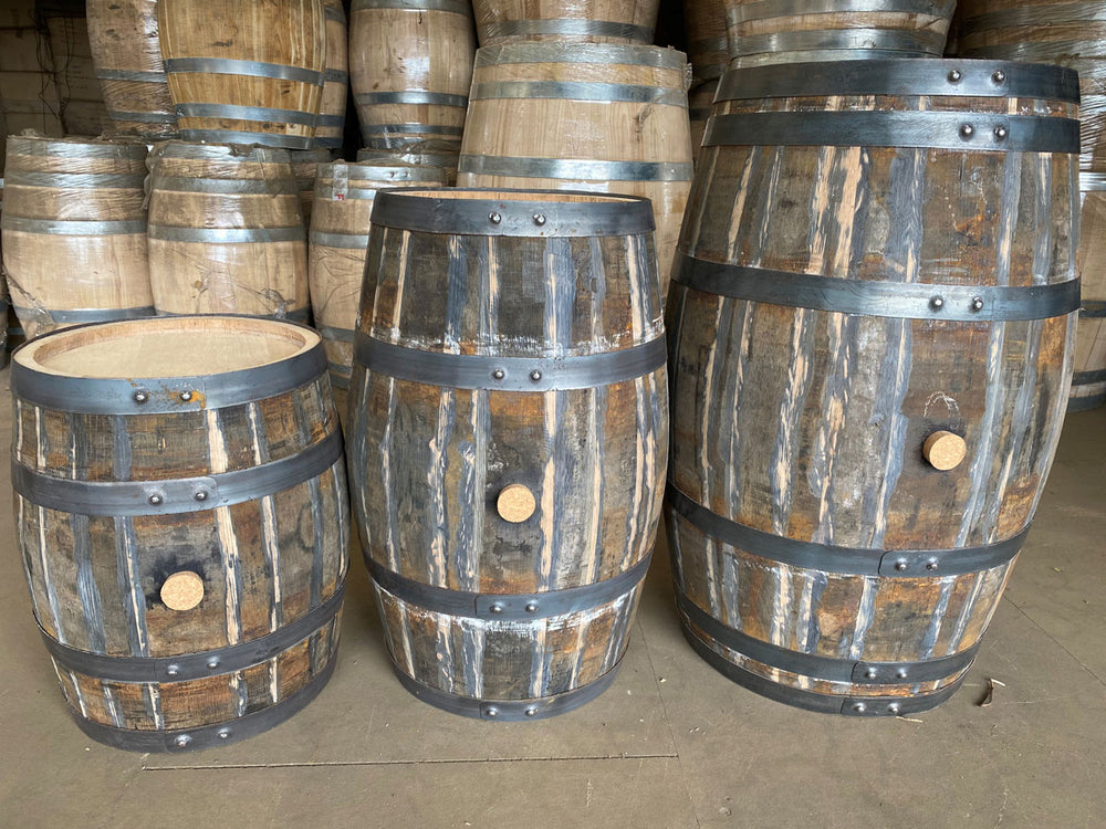 Professionally Recoopered Solid Oak Barrels for Use in Distilling / Alcohol making